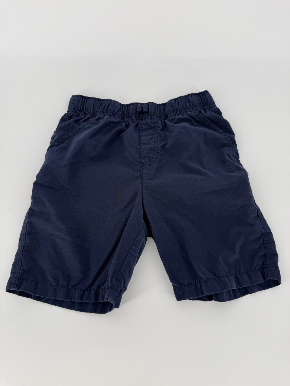 Jumping Beans Boys Size 8 Navy Shorts Cotton Nylon Pull On Elastic Waist Pockets